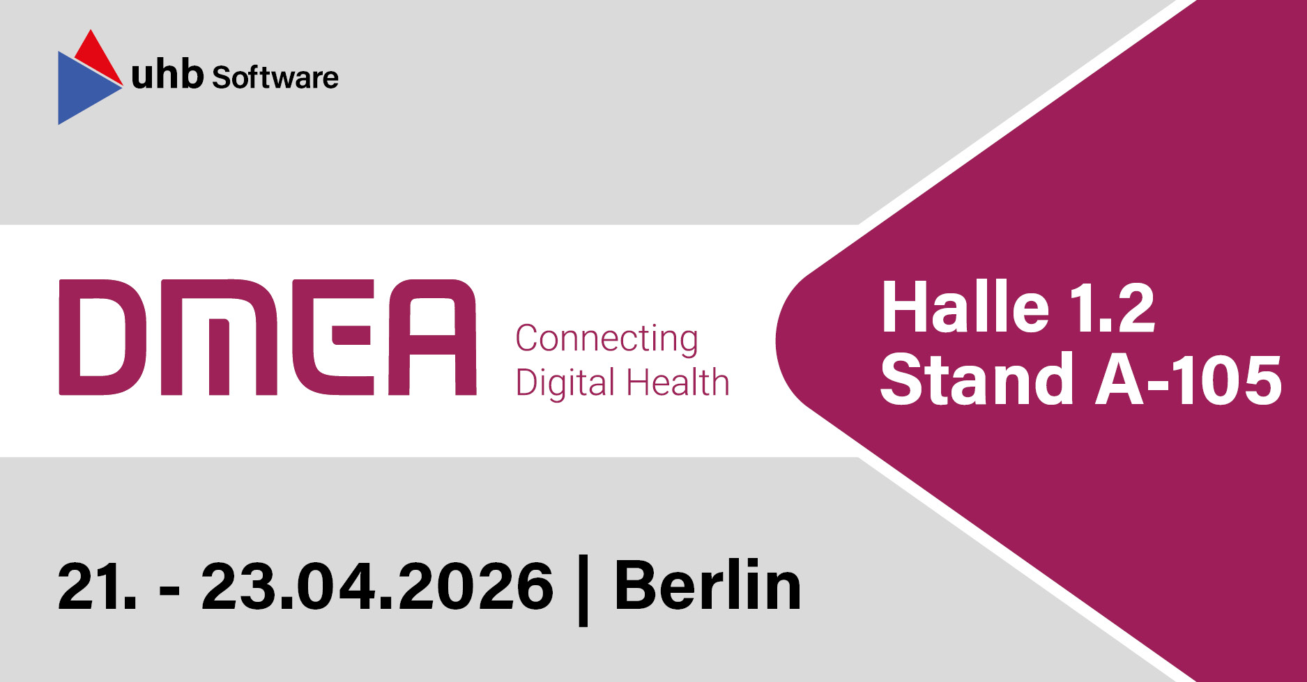 Besuchen Sie das uhb Software Team auf der DMEA in Berlin