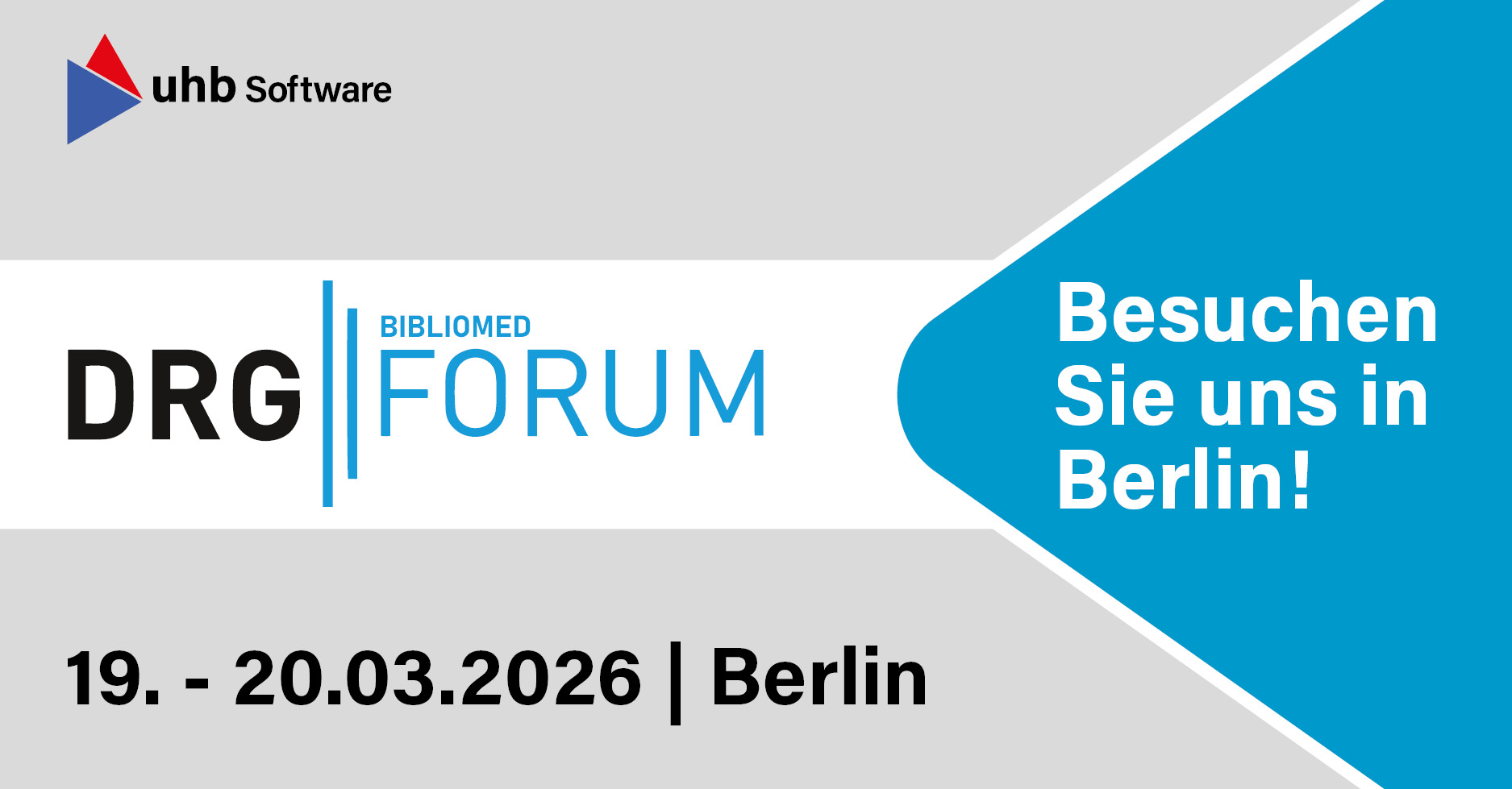Besuchen Sie das uhb Software Team auf dem DRG Forum in Berlin